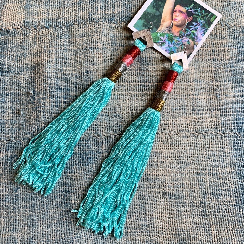 Turquoise Fringe Earrings
